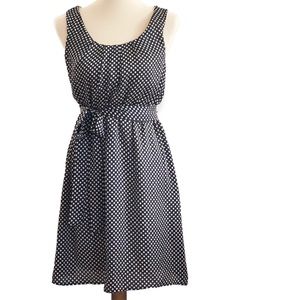 Vintage Needle & Thread Navy Polka Dot Dress